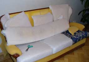 обивка дивана